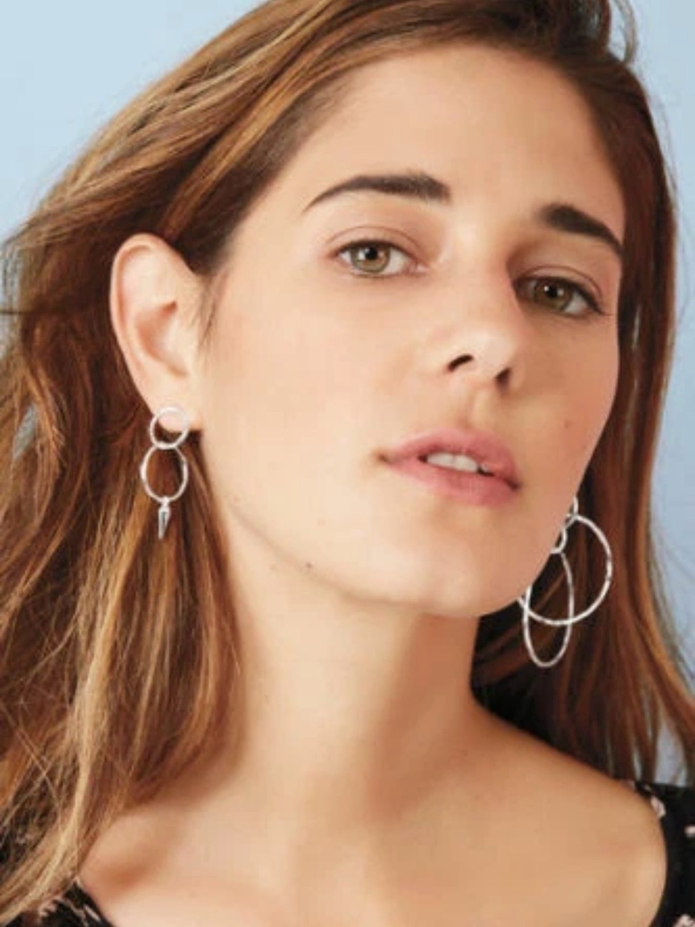 New in box Stella & Dot + Rebecca Minkoff Layered Hoop Earring Set